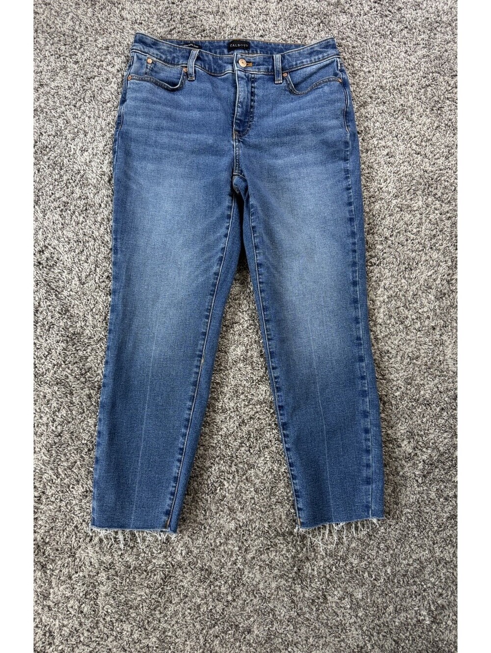 Talbots Flawless High-Waist‎ Crop Women 6P Blue Denim Jeans